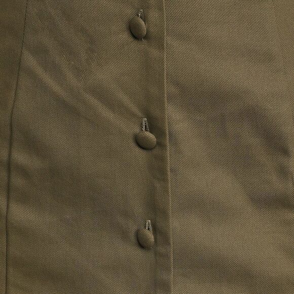 NWT Lulu’s You’re a Natural Olive Green Button Up Halter Mini Dress - Picture 12 of 12